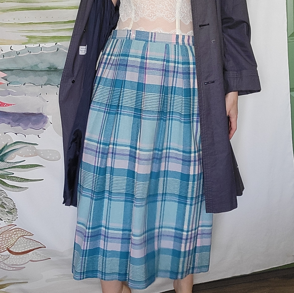 Pendleton Wool Pleated Skirt